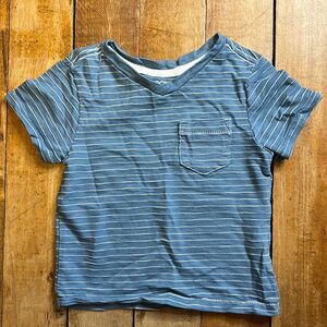 Cherokee Shirt size 12 months Blue and White stripe Short Sleeve Summer Boy